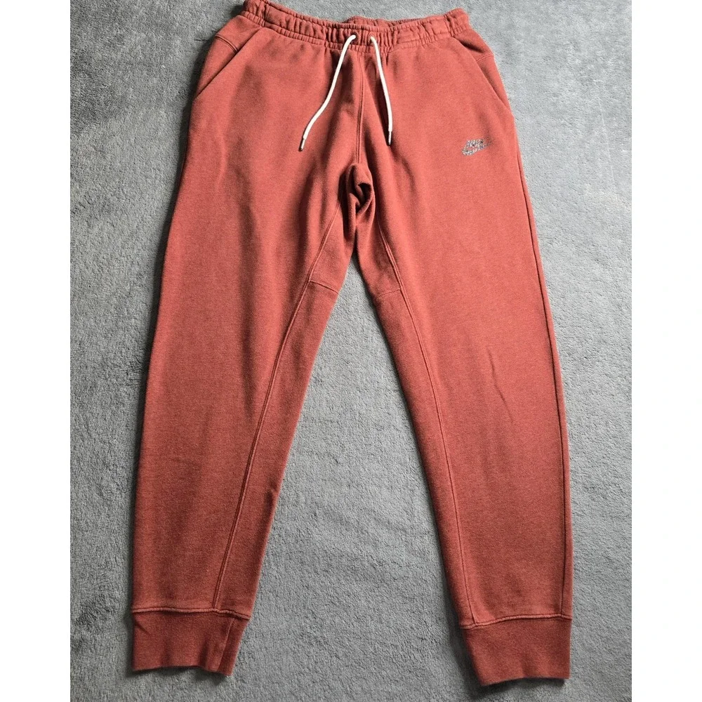 Nike Mens Essential Jogger Fleece Pants Mens Medium Redstone Taper DH1036-670